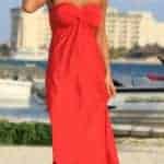Celebrity Getaway Dress  Red F603RE fv2