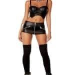Forplay Faux leather mini skirt  665348 fv2