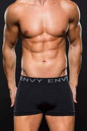 Envy Seamless Black Boxer E063 front