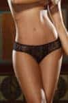 Dreamgirl Open Crotch Lace Panty with Ruffles fv
