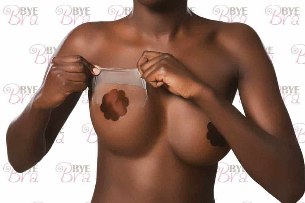 Bye Bra F-H with Dark Silicone Nipple Covers front 2